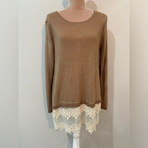 Areve Metallic Lace sweater